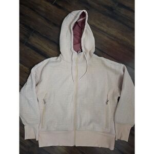 Old Navy Active Hoodie Ladies Large Pink  Dynamic Fleece Sweatshirt Full Zip